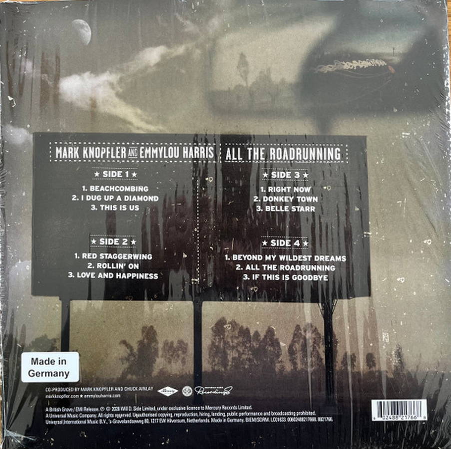 Mark Knopfler&amp;Emmylou Harris – All The Roadrunning 2LP color